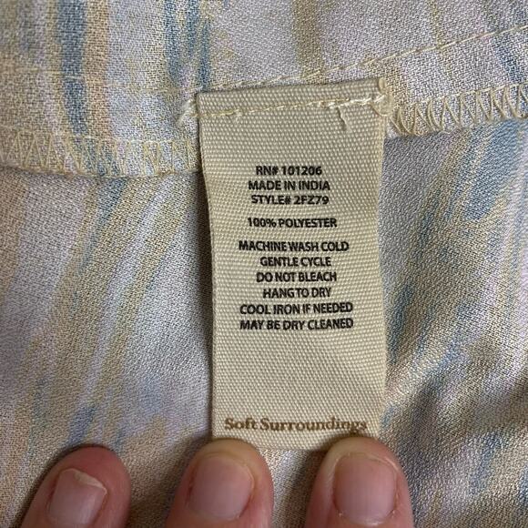 Soft Surroundings Asymmetrical Hem Midi Dress Women's Large NWT Artsy Boho Indie - Picture 8 of 11